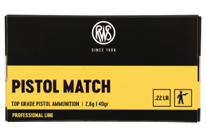 RWS Pistol Match  Randfeuerpatrone Kal. 22